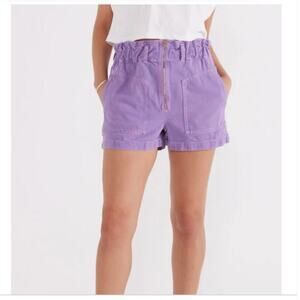 Etica Milena Paper Bag Short Casual Lavender Small NWT
